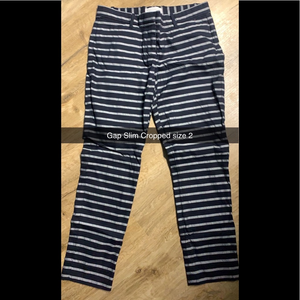Gap navy striped pants
